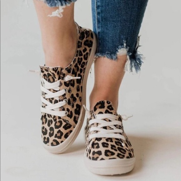 Leopard Slip On Comfy Sneakers - Picture 5 of 7